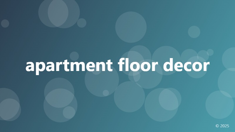 apartment floor decor