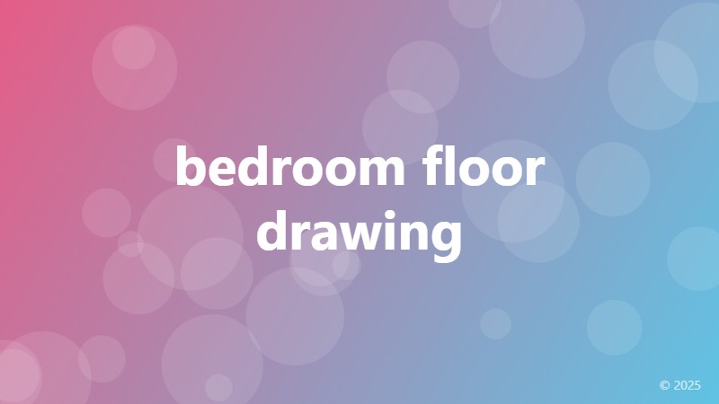 bedroom floor drawing