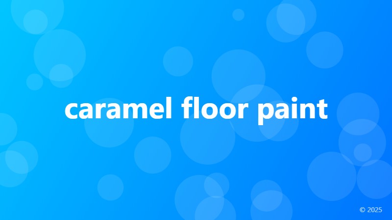 caramel floor paint