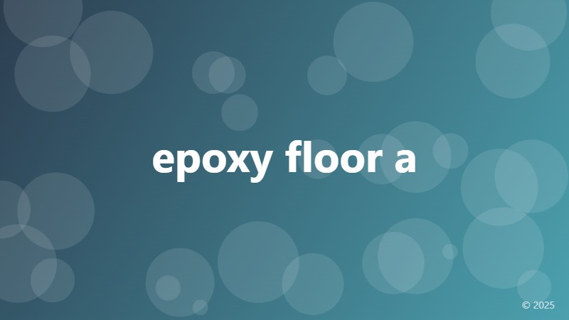 epoxy floor a