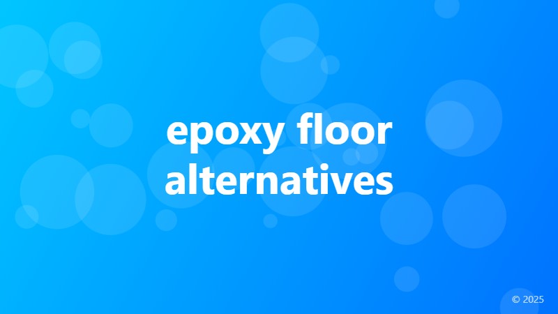 epoxy floor alternatives