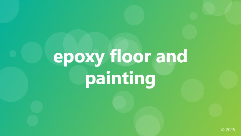 epoxy floor and painting