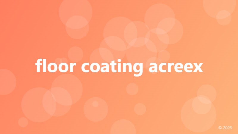 floor coating acreex