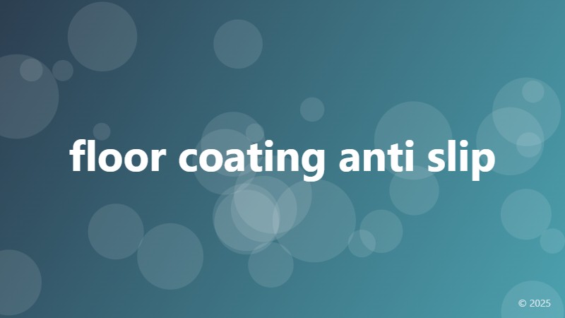 floor coating anti slip