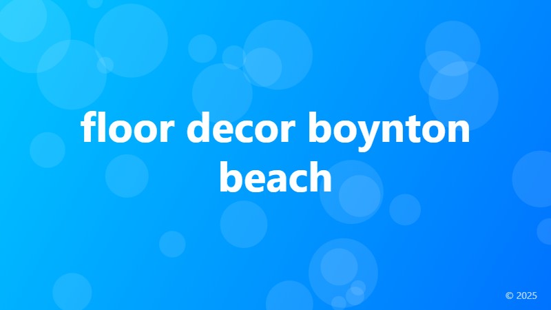 floor decor boynton beach