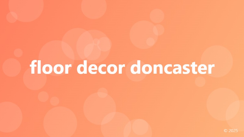 floor decor doncaster