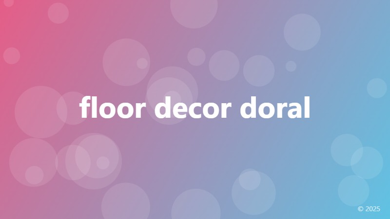 floor decor doral