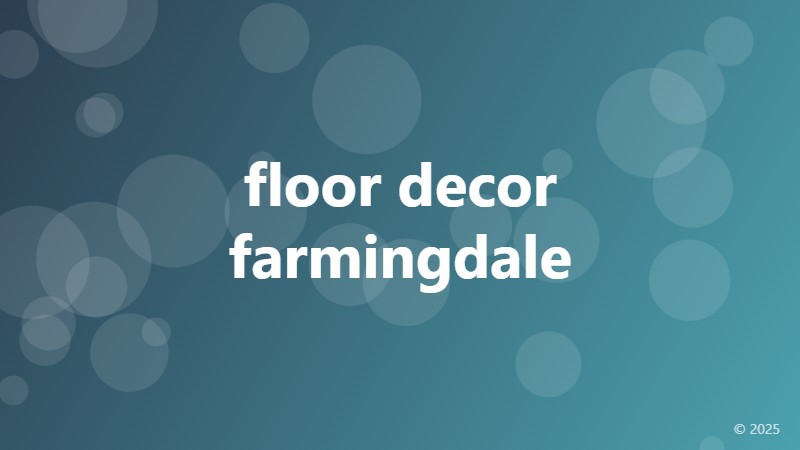 floor decor farmingdale
