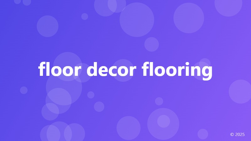 floor decor flooring