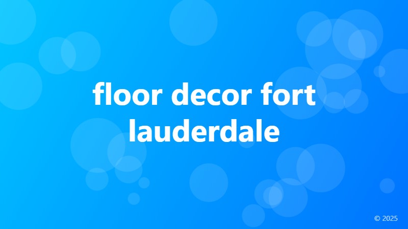floor decor fort lauderdale