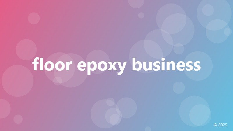 floor epoxy business