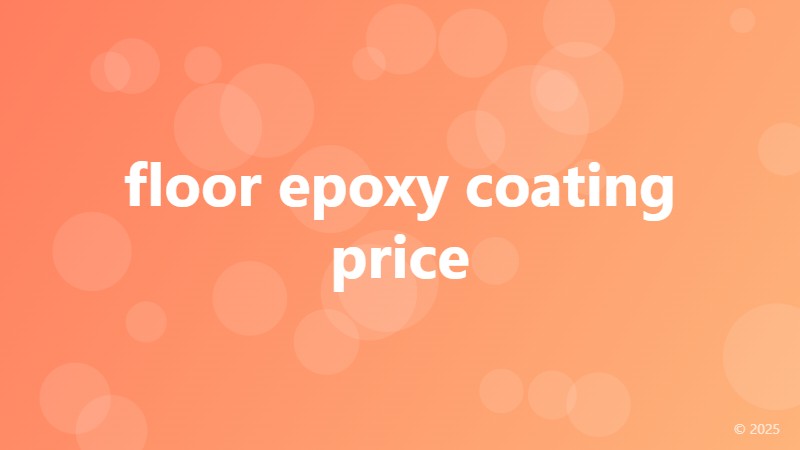 floor epoxy coating price