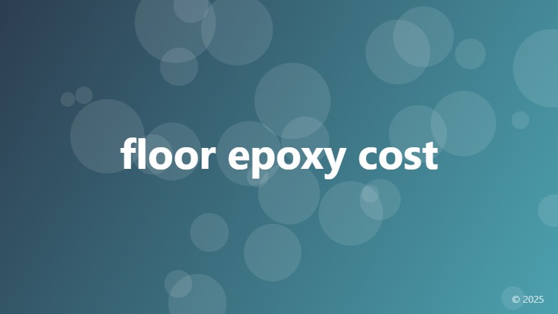 floor epoxy cost