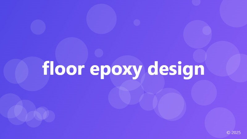 floor epoxy design