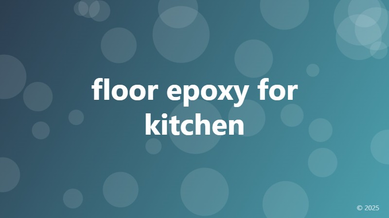 floor epoxy for kitchen