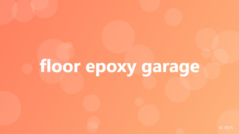 floor epoxy garage