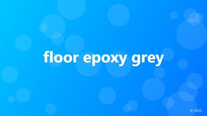 floor epoxy grey