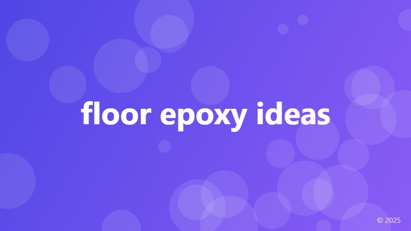 floor epoxy ideas