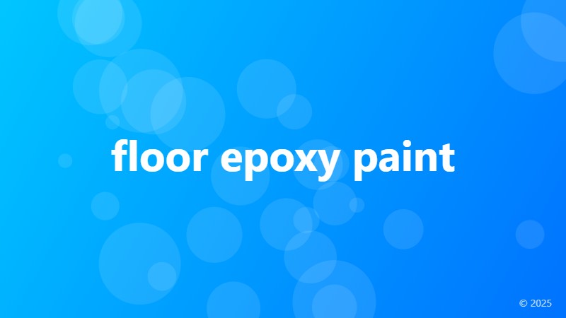 floor epoxy paint