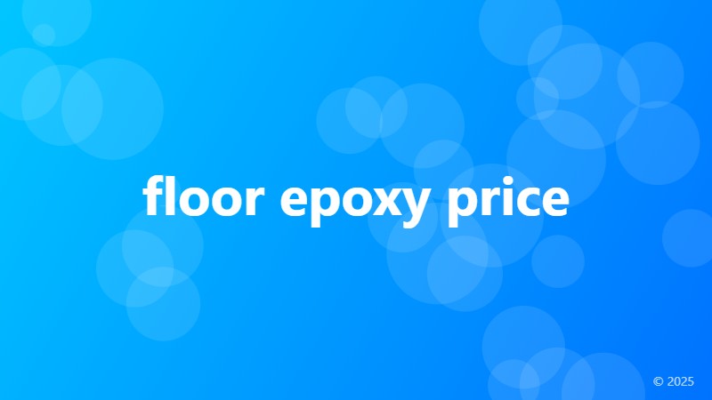 floor epoxy price