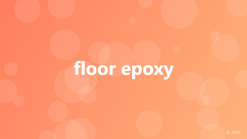 floor epoxy
