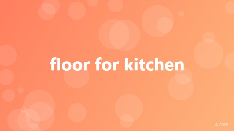 floor for kitchen