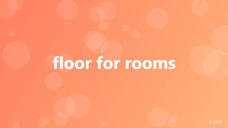 floor for rooms