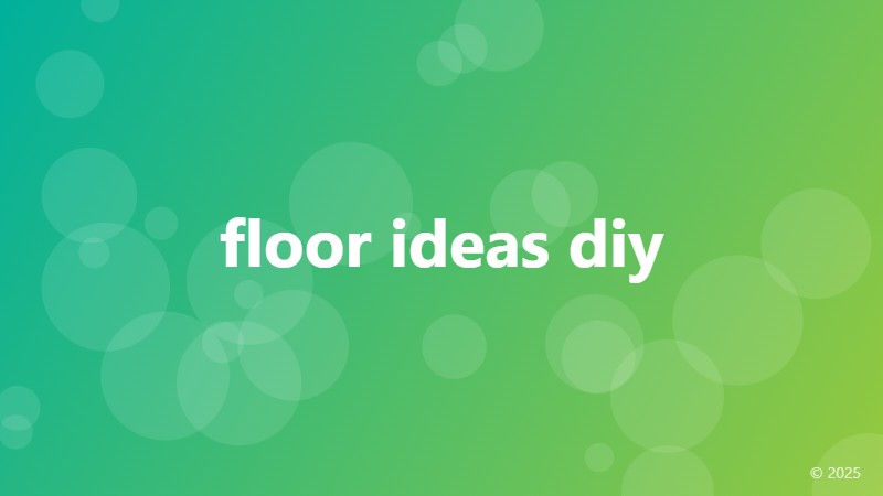 floor ideas diy