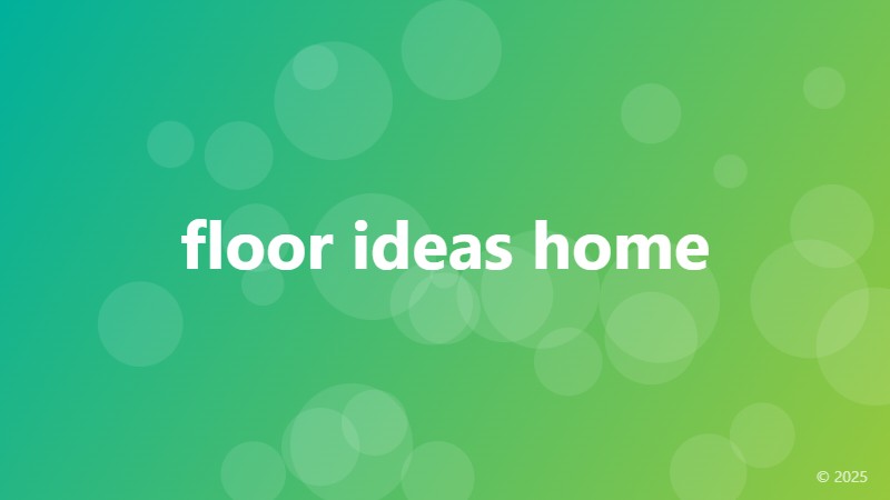 floor ideas home
