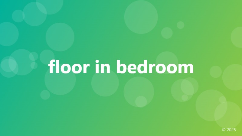 floor in bedroom