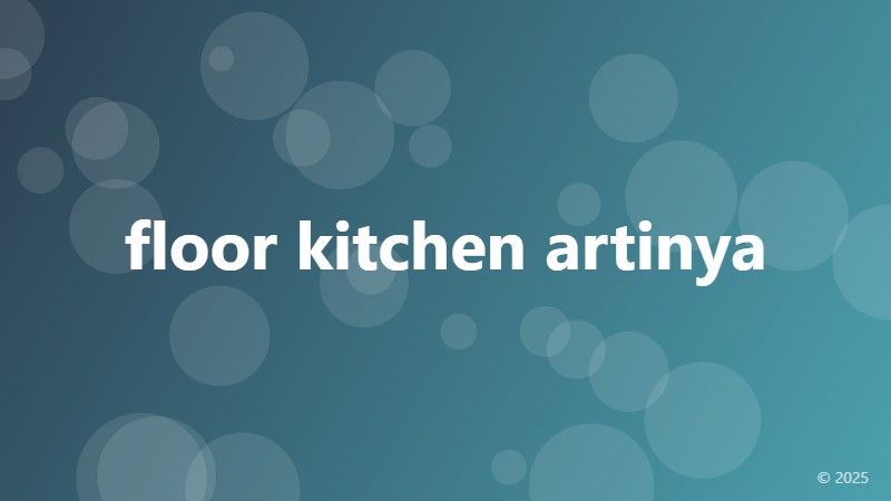 floor kitchen artinya