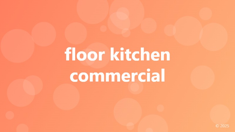 floor kitchen commercial