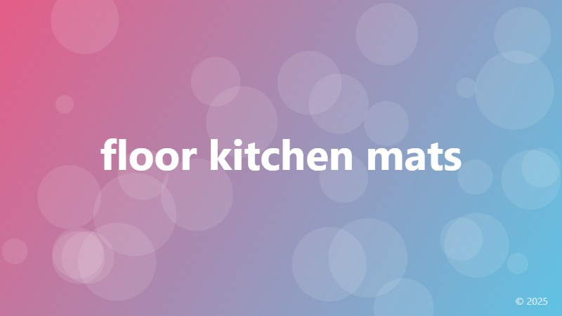 floor kitchen mats