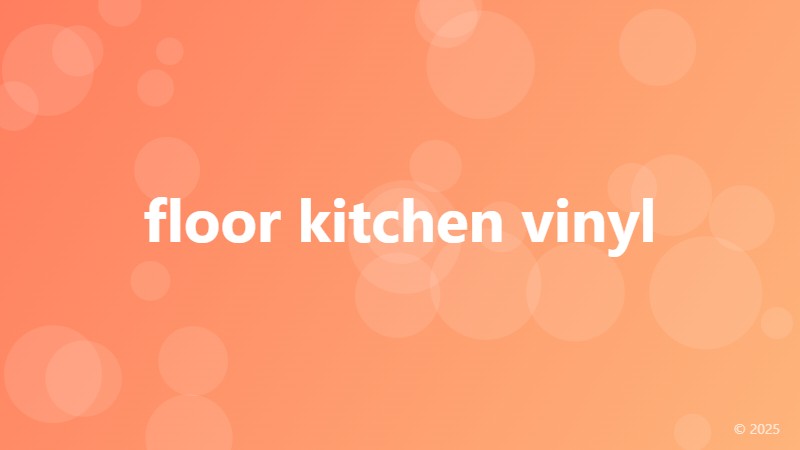 floor kitchen vinyl