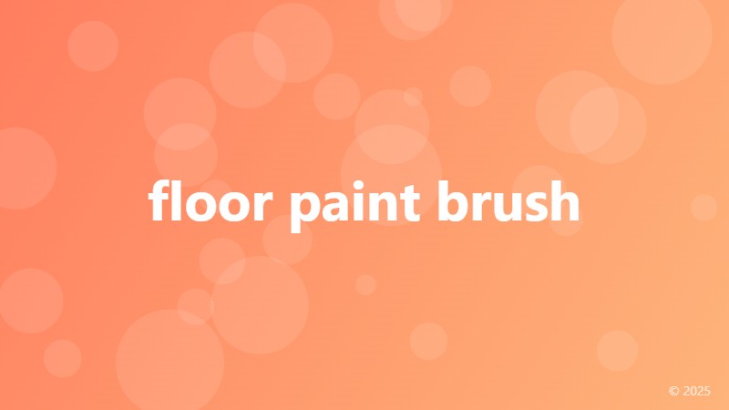floor paint brush