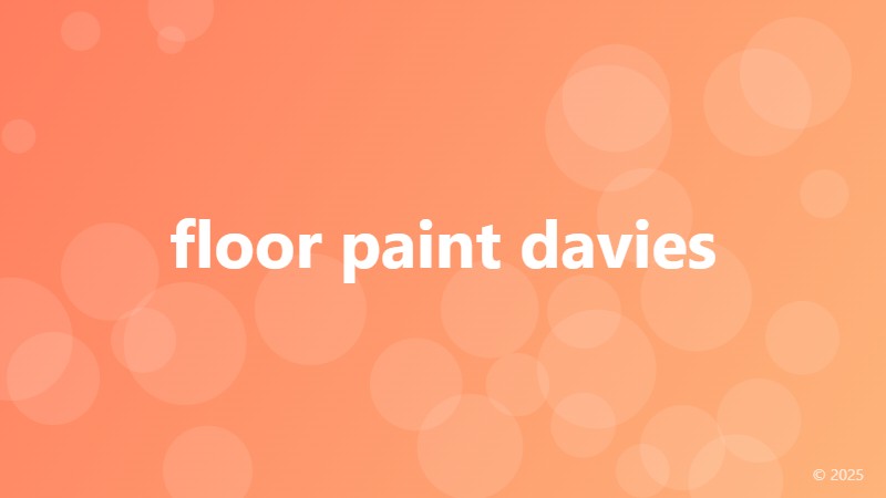 floor paint davies