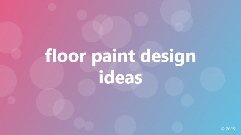 floor paint design ideas