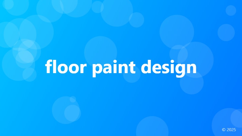 floor paint design