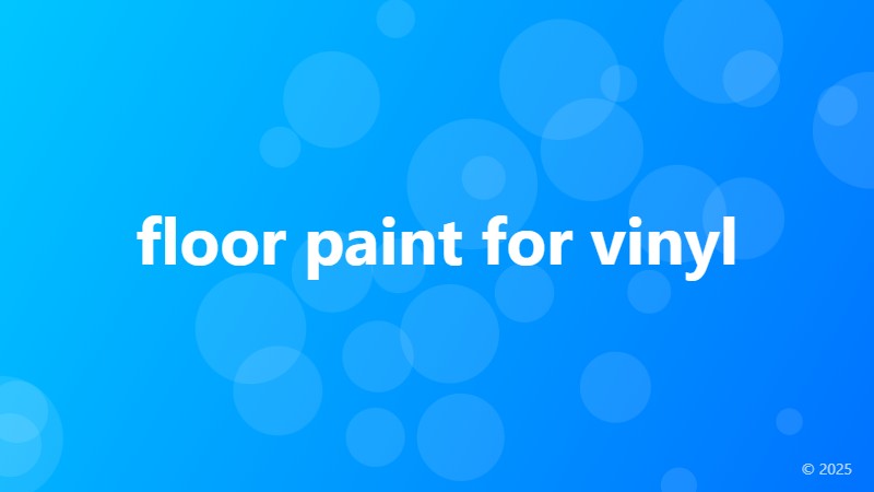 floor paint for vinyl