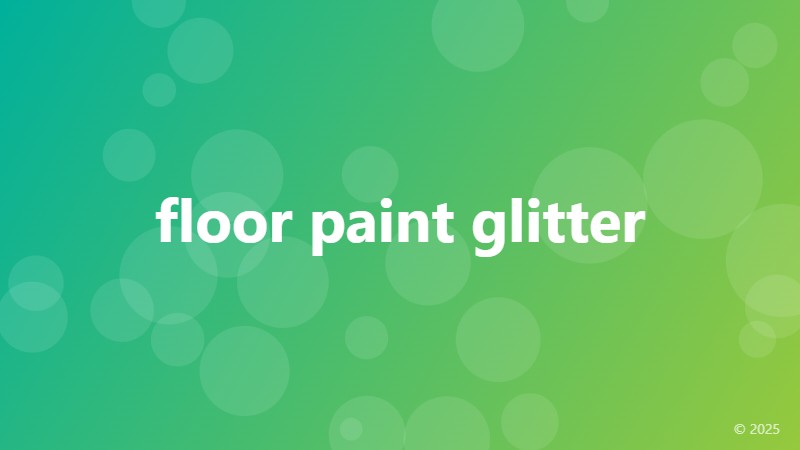 floor paint glitter