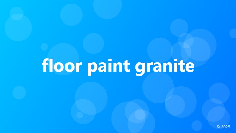floor paint granite