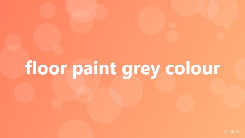 floor paint grey colour