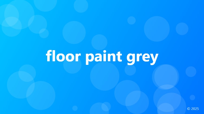 floor paint grey