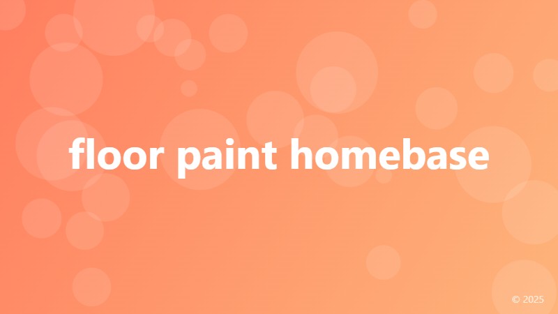 floor paint homebase