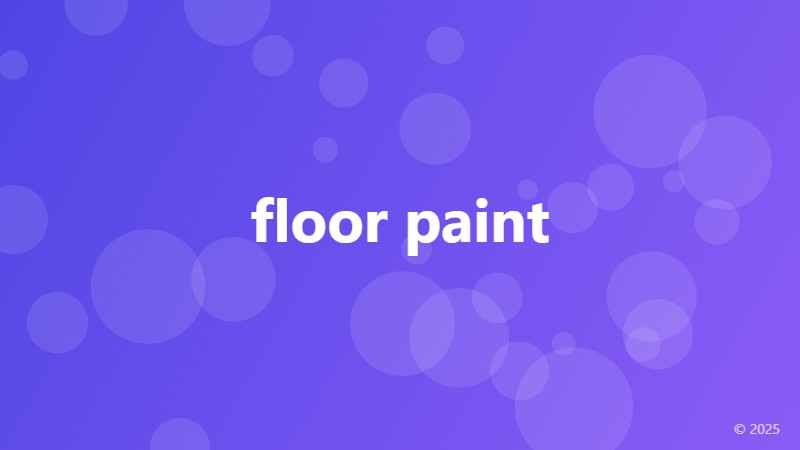 floor paint