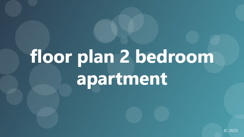 floor plan 2 bedroom apartment