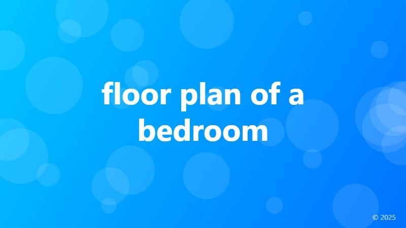 floor plan of a bedroom