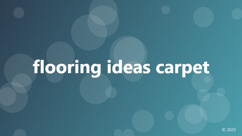 flooring ideas carpet