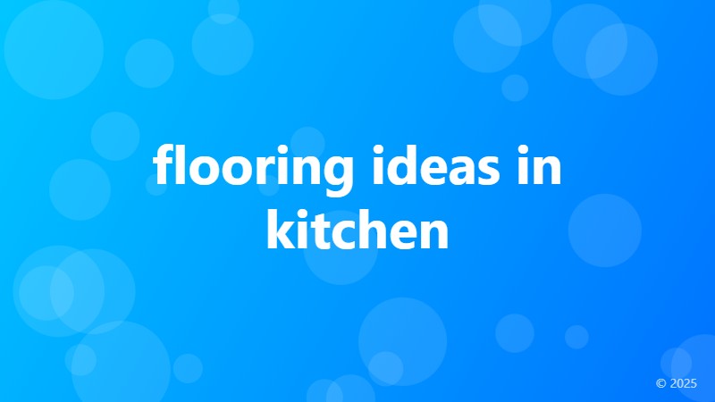 flooring ideas in kitchen