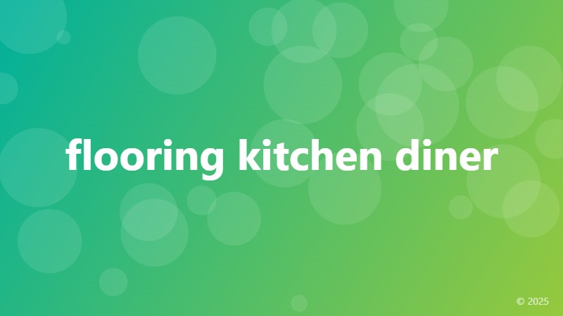 flooring kitchen diner